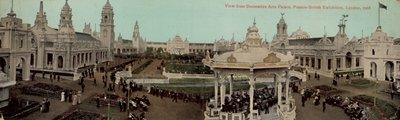 View from Decorative Arts Palace, Franco-British Exhibition, London, 1908 by English Photographer